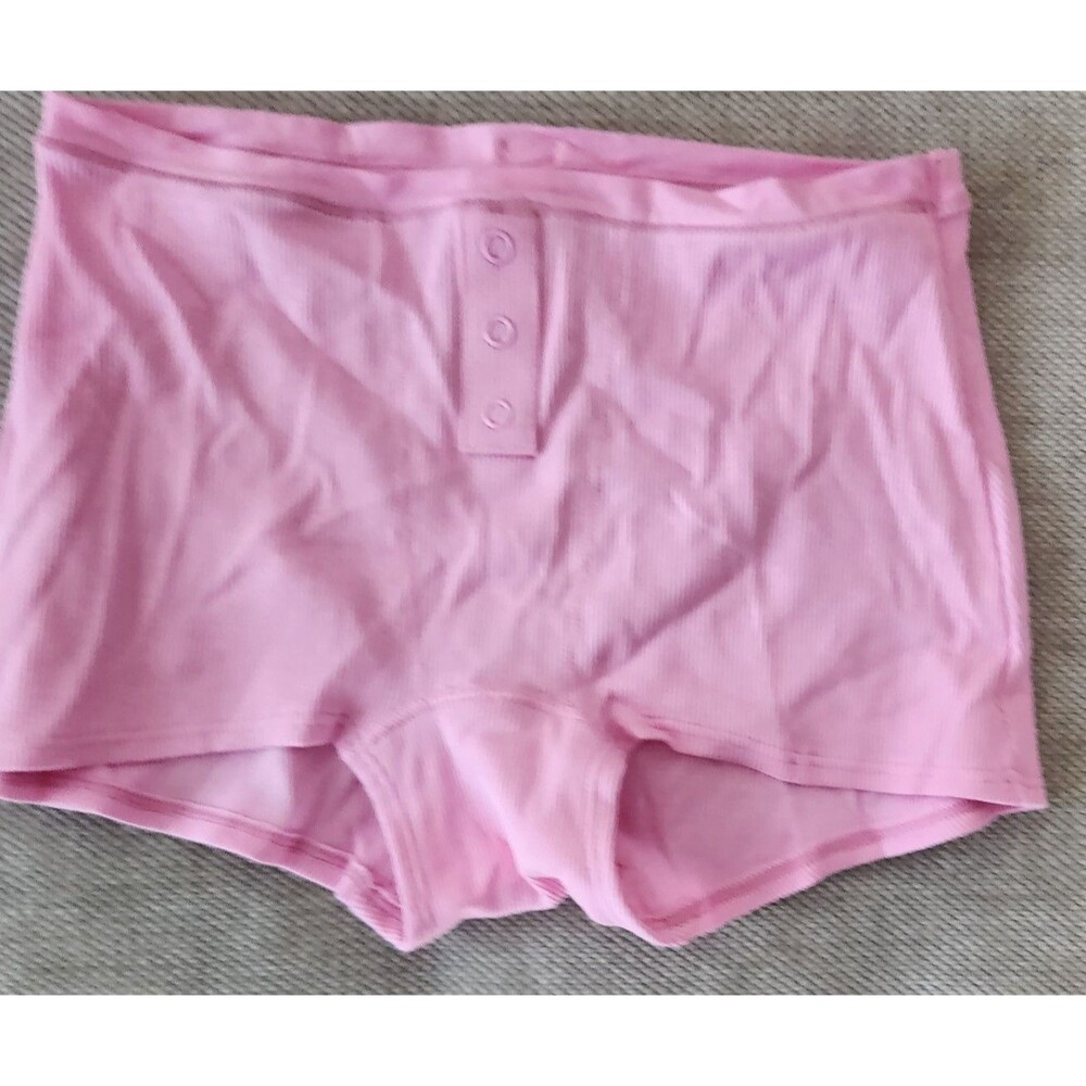 Victoria's Secret Small Pink Cotton Dorm Boyshort Panty NWT